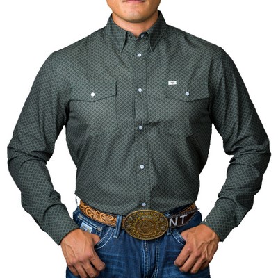 Men's Ferrell® Printed Long Sleeve Snap Shirt