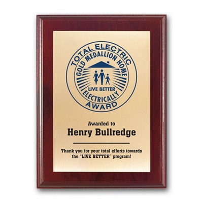 Screenprint Brass - Mahogany